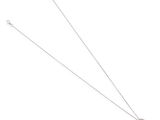 a close up of a necklace on a white background with a chain