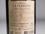 a label on a bottle of wine on a table