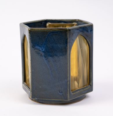 Daniel de MONTMOLLIN - TAIZE (1921, Photophore à pans en grè…