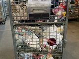 a shopping cart that has a lot of items in it
