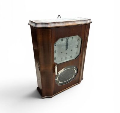 a clock that is sitting on top of a table