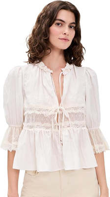 FREE PEOPLE - Cette veste légère Forever Young en coloris bl…