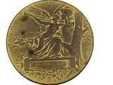 an image of a gold coin with an angel on it