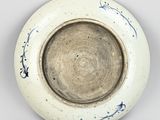 an image of a blue and white bowl on a table