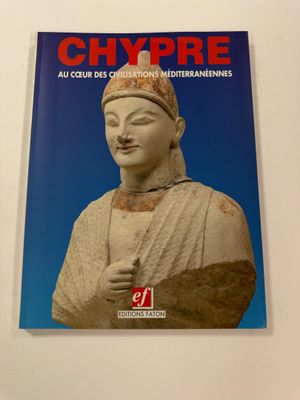 the cover of the book chypre, with a statue of a woman wearing a headdress