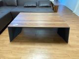 a couch and a coffee table in a living room