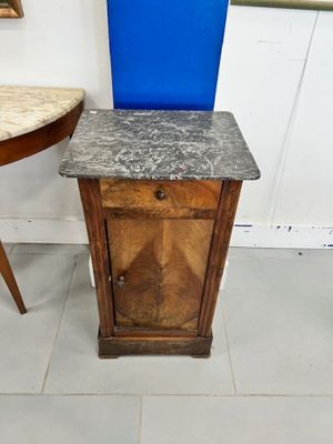 Meuble classeur bas à rideau de lamelles, style 1900 (accide…