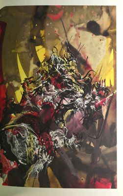une image d'une peinture sur un mur