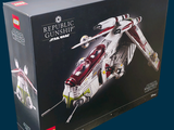 lego star wars republic gunship set in its box