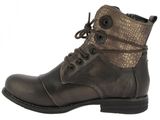 women ' s leather ankle boots with laces on the side and laces on the inside