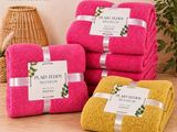 lot de 5 plaids Teddy roses et jaunes roses et jaunes lot de 5 plaids Teddy roses et jaunes jaunes