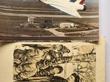 a book with a picture of a plane and a picture of a plane