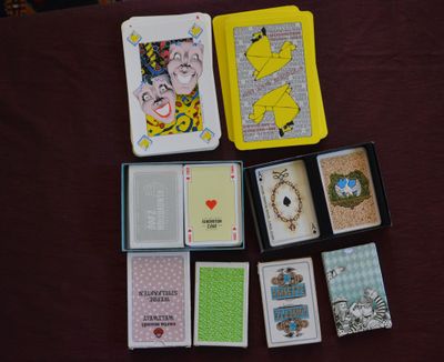 Lot de 10 jeux de 52/52, Réclame ou Publicitaire, boite cart…