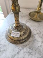 Lot de trois pieds de lampes deux en cuivre et un balustre e… (photo 2)
