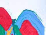 a painting of a butterfly that is painted on a piece of paper