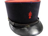 a black hat with a red lobster on it