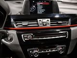 the interior of a car with a dashboard and a radio in it