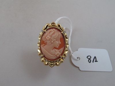 an image of a picture of a lady in a cameo broochle