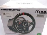 a box with a steering wheel inside of it