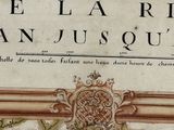 a sign that says de la rive plan jusquaa on it