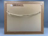 an old picture of a piece of paper with a rope hanging from it