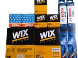 a lot of different types of wix filters in the package