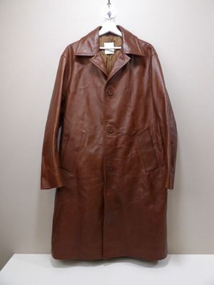 SANDRO - Manteau long en cuir modèle Homme - Arnold - Neuf a…