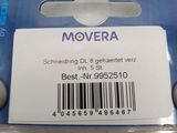 a plastic package with a label on it that says movera