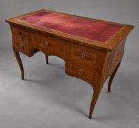 BUREAU en bois de placage et marqueterie toutes faces ouvran… (photo 4)