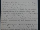 une vieille lettre manuscrite écrite par un homme assis sur une chaise
