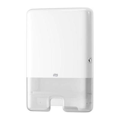 a white hand towel dispenser on a white background
