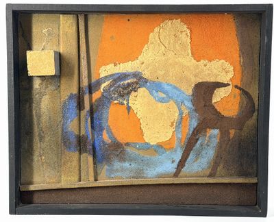 a picture of a painting on the wall of a building