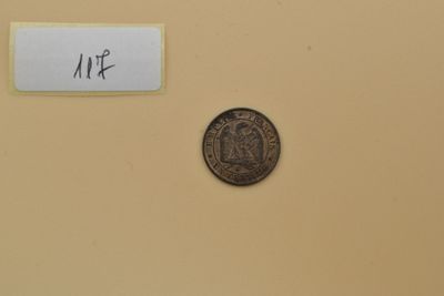Second Empire. Centime Br. 1854 K Bordeaux.