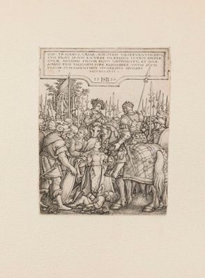 Hans Sebald Beham (1500-1550) La Justice de Trajan.
