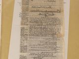 a piece of paper that has been placed on a table