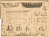 many different types of boats on this sheet of paper