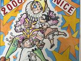 an image of a drawing of a clown riding a clown on top of another clown
