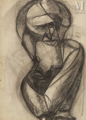 l'image d'un dessin représentant un homme assis sur une chaise