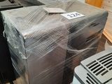 a stack of boxes sitting on top of a pallet in a warehouse