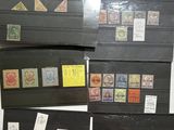 many different types of stamps on a black box