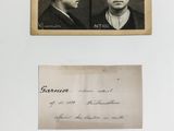 two black and white photographs of a man and a woman