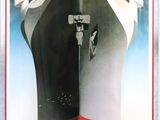 a poster of a large boat in the water