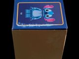 a blue box with a picture of a robot on it