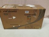 a box that is sitting on a bed with a white sheet