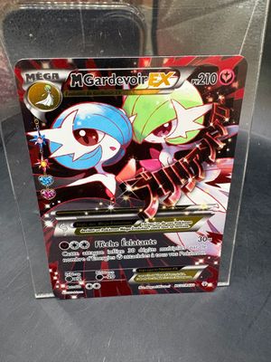 an image of a pokemon card in a clear box