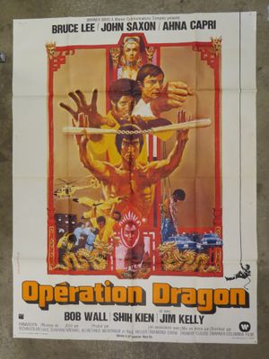 the poster for operation dragon starring bruce lee and john jackson