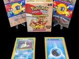 Plusieurs cartes Pokémon sont représentées sur un fond noir