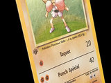 une carte sur laquelle figure l'image d'un personnage de Pokémon