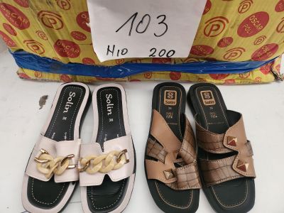 Lot de 200 paires de sandales pour femme “Solin”, pointure 3…