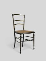 Suite de 4 chaises à bandeaux, assise à fond de canne en boi… (photo 4)